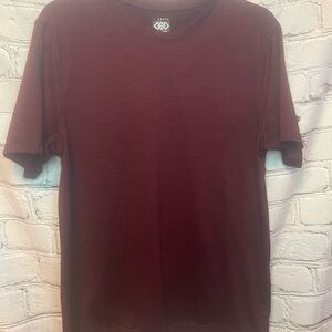 Men's Burgundy Short Sleeve Tee